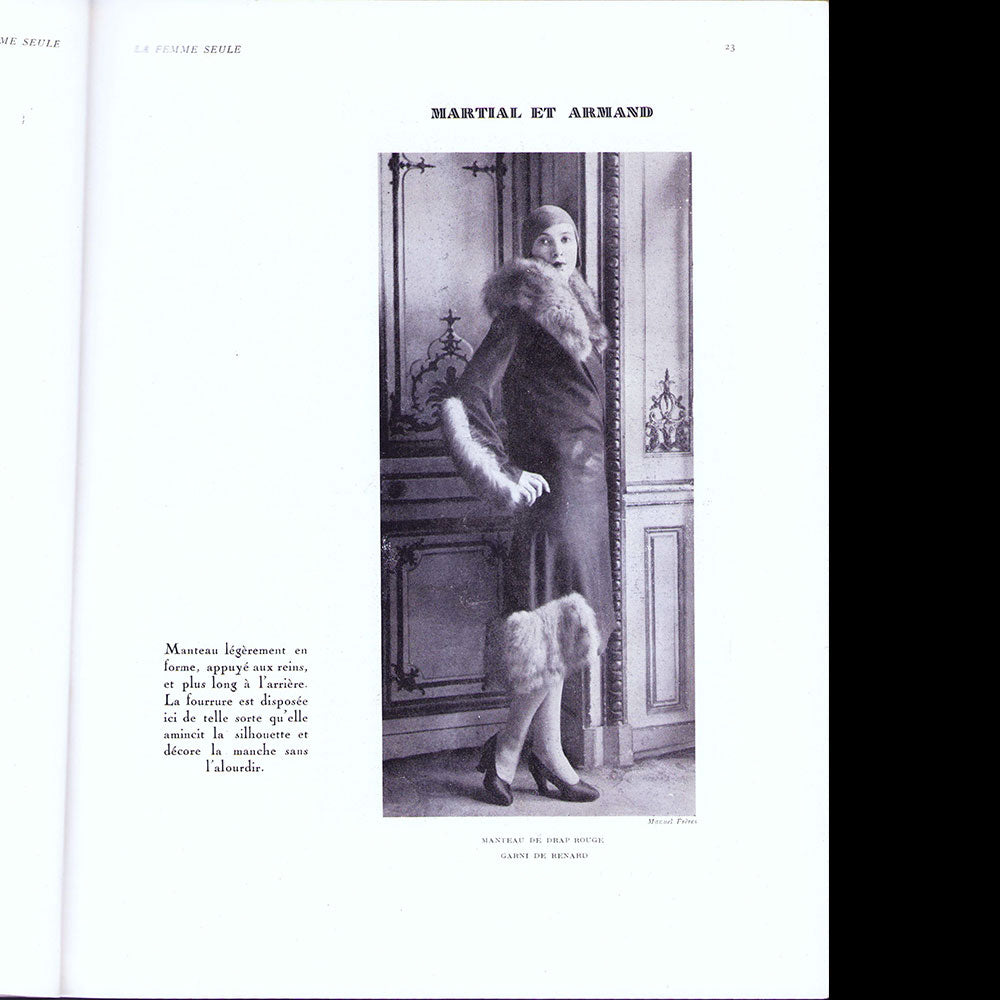 La Femme seule, août - septembre 1929