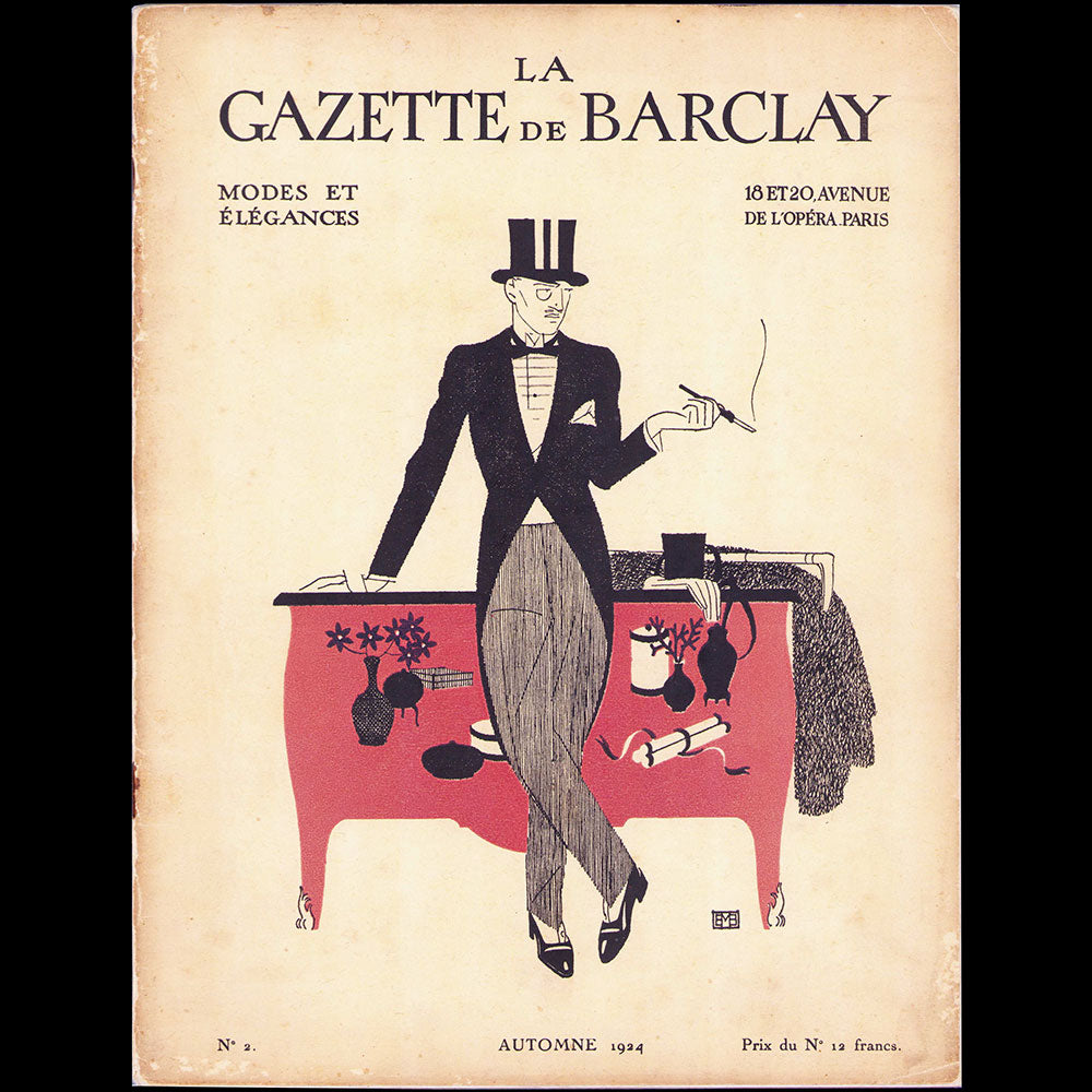 Gazette de Barclay, modes et élégances, Réunion de 10 numéros (1924-1930)
