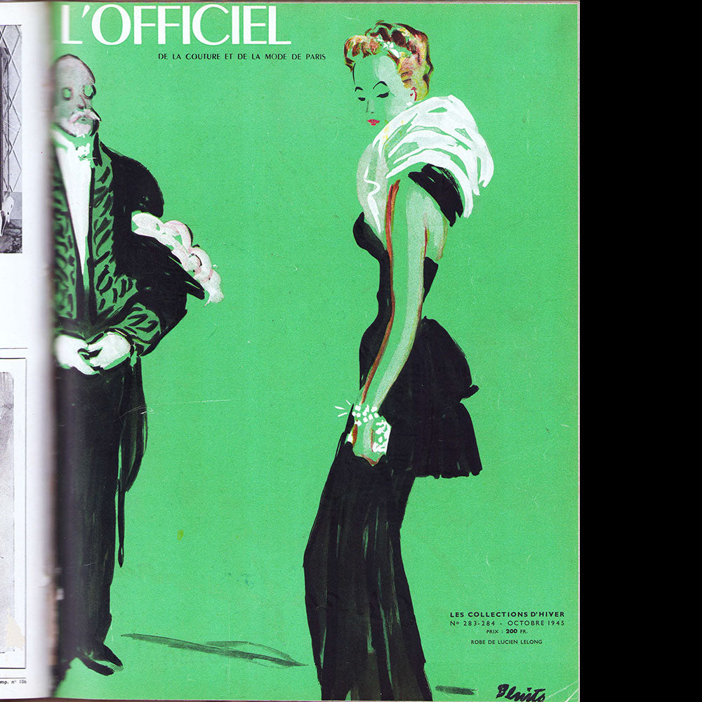 L'Officiel de la Couture et de la Mode - Réunion des 6 numéros de l'année 1945