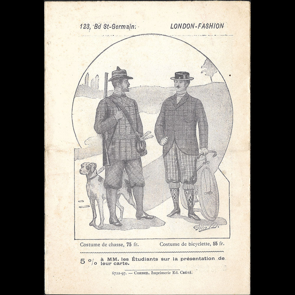 London Fashion - Catalogue du tailleur, 123 boulevard Saint-Germain à Paris (1897)