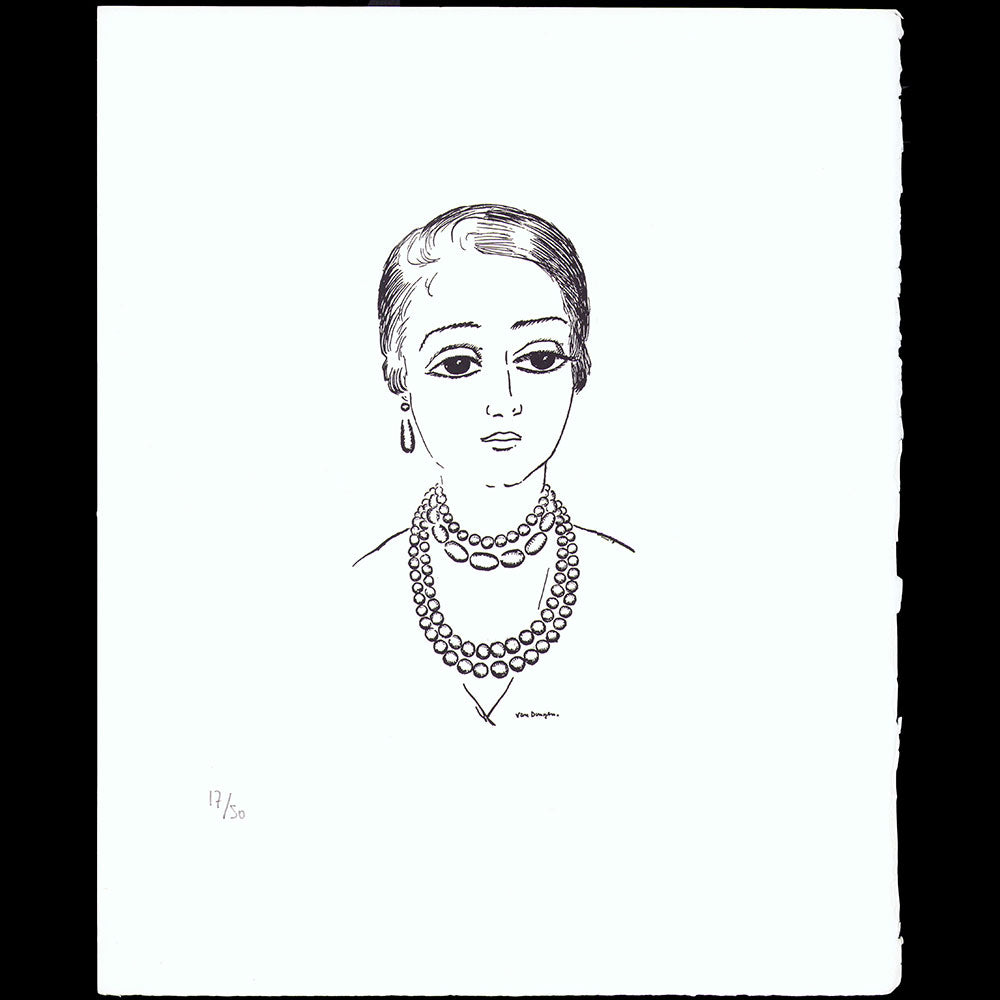 Jenny Sacerdote, portrait de la couturière par Kees Van Dongen (1926)
