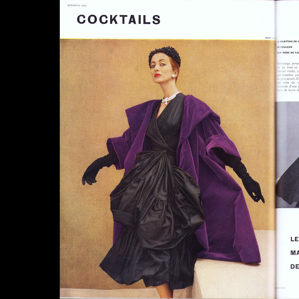 Vogue France (octobre 1951), couverture de Cecil Beaton