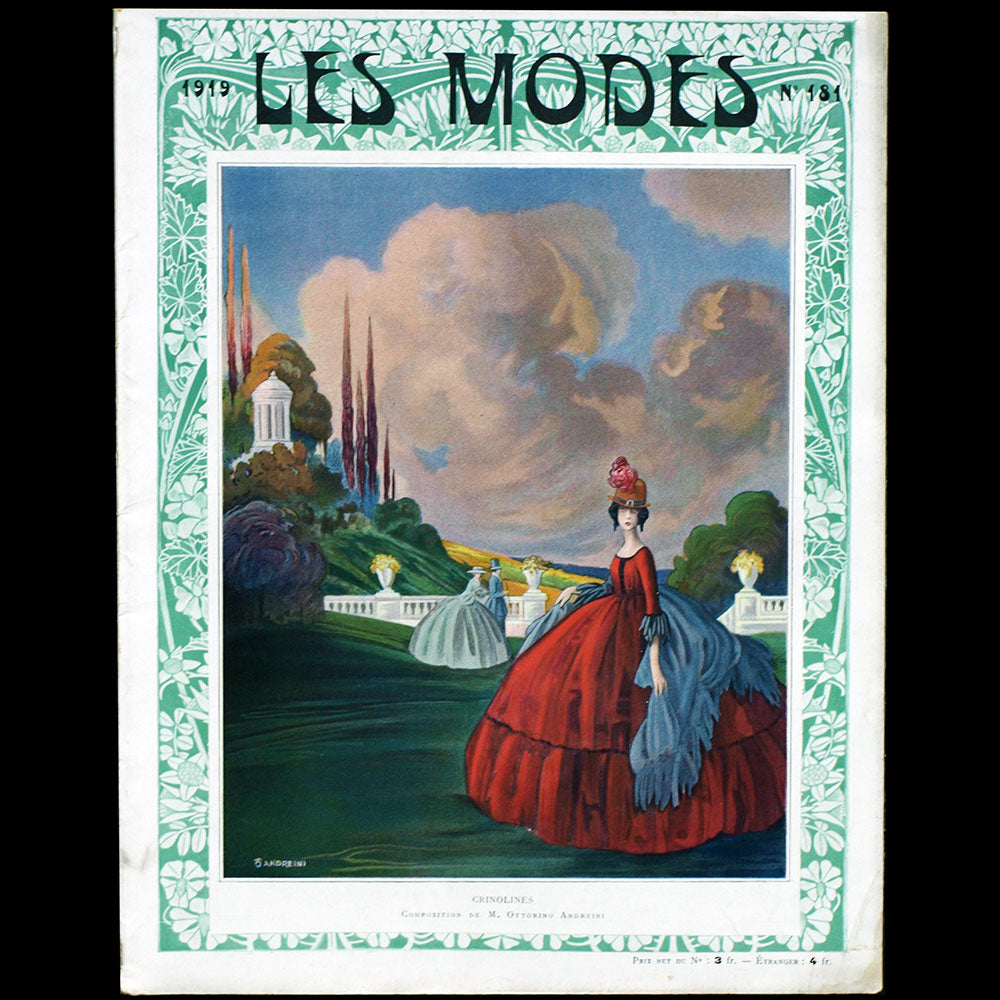 Les Modes, n° 181, couverture d'Ottorino Andreini (1919)