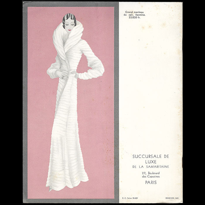Succursale de luxe de la Samaritaine, couverture de Reynaldo Luza (circa 1925-1930)
